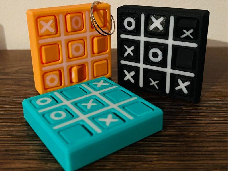 Mini XOX Oyunu Anahtarlık