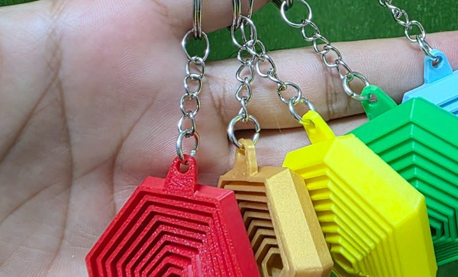 Altıgen Fidget Anahtarlık