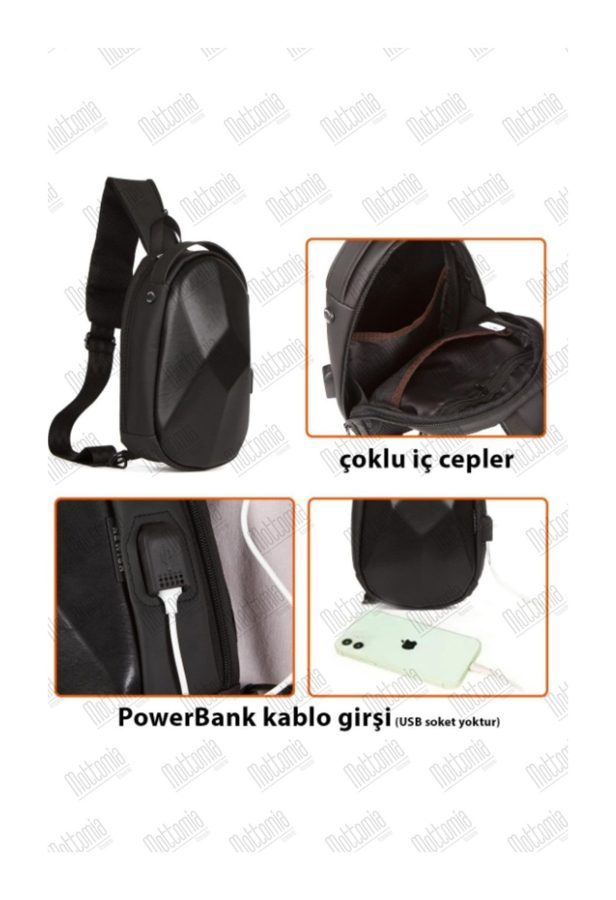 USB Girişli Çapraz Çanta
